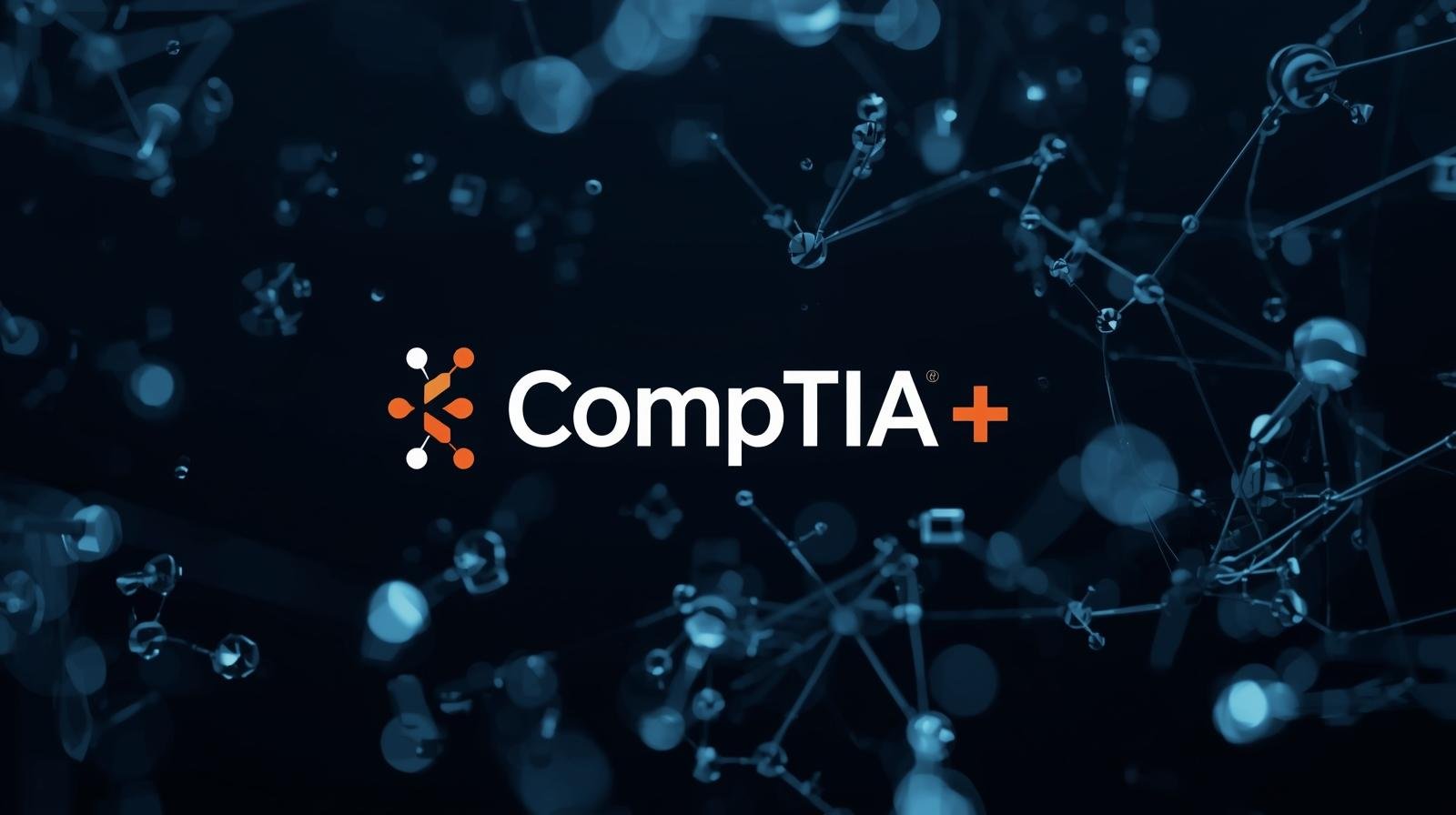 abstract picture of IT Support with comptia a+ logo